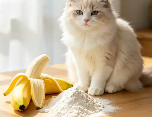 cat can eat banana powder